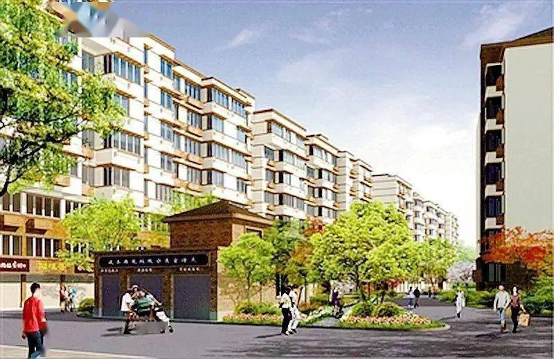 興海苑是該區規模較大的回遷安置小區